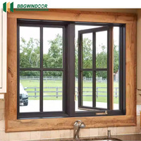 Ventanas Corredizas de Aluminio Modernas Lukliving con Doble Vidrio Templado, Función Insonorizante para Uso Doméstico, Diseño Abatible