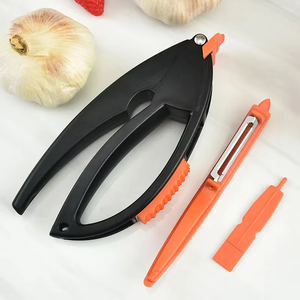 Manual <b>Press</b> Kitchen Tool Masher <b>Fruit</b> Peeler Easy Cleaning Crusher Gadget Garlic Puree Maker Handheld PS Plastic - Product Image 6