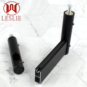 Supporto per Tubo Quadrato in Lega di Zinco da 12mm per Appendiabiti e Guardaroba - Product Image 5