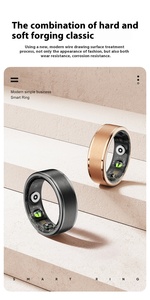 Nhẫn thông minh 2025 mới nhất, dùng được với điện thoại di động R03, iPhone, chụp ảnh thể thao, kiểm tra sức khỏe, theo dõi giấc ngủ, nhịp tim, oxy máu, Android, iOS - Product Image 4