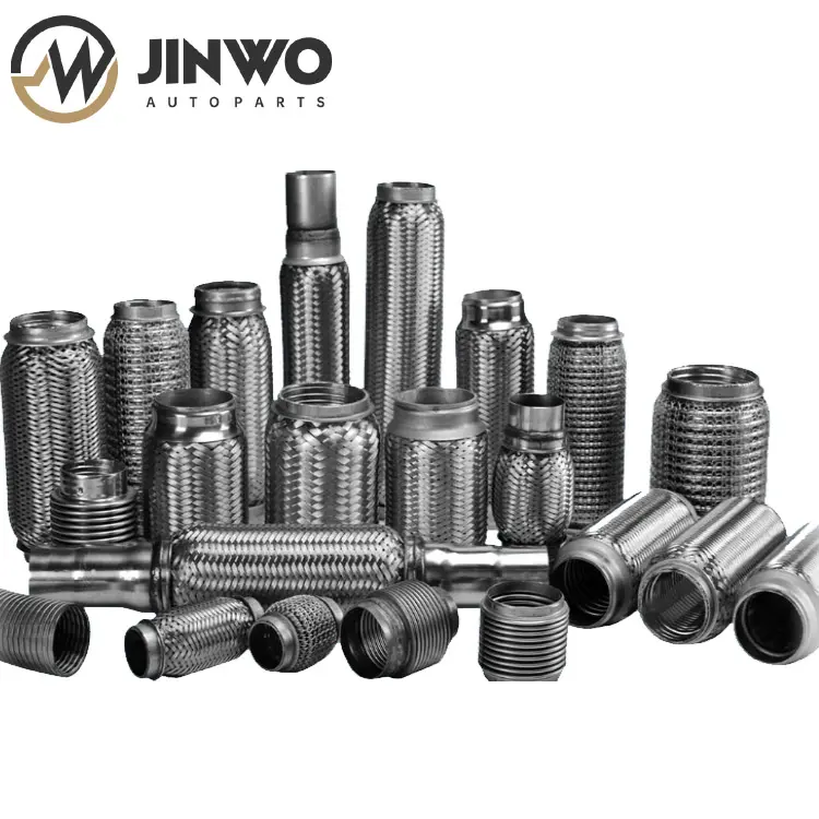 Jinwo Car Exhaust Flex Pipe Stainless Steel Weld Flexible Joint Tube For Muffler