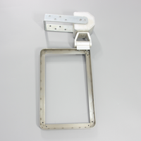 Cadre d'écran de fenêtre de télévision en aluminium, soudure de revêtement en poudre, fourniture d'usine personnalisée