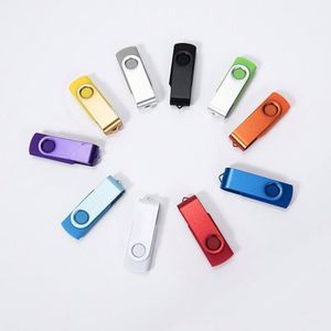 Unidad Flash USB Giratoria de Metal de Alta Velocidad Personalizada, 32G 64G, Logotipo Personalizado, Unidad USB Publicitaria Corporativa para Regalo Promocional - Product Image 4