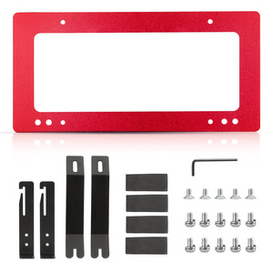 Tesla <b>Model</b> 3 Y Aluminum License Plate Bracket Clamp Frame 205mm Hole Distance American Style Mounting <b>Kit</b> - Product Image 4
