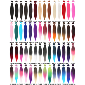 Extensiones de ganchillo para cabello africano, trenza fácil, cabello trenzado sintético preestirado, ombré - Product Image 2