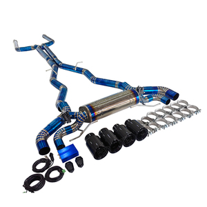 Catback d'échappement en titane JTLD pour <span class=keywords><strong>Bmw</strong></span> série <span class=keywords><strong>M</strong></span> <span class=keywords><strong>F90</strong></span> M5 S63 4.4t tuyaux de silencieux d'échappement à soupape - Product Image 1