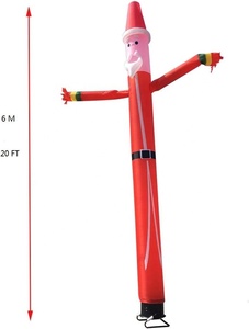 Werbung Günstige aufblasbare Welle <span class=keywords><strong>Air</strong></span> <span class=keywords><strong>Dancer</strong></span> Wettbewerbs fähiger Preis 20 ft 20 ft aufblasbare lustige verrückte Santa Pipe Tänzer männliche Tänzer - Product Image 6