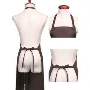 Tablier de cuisine personnalisé en gros pour la cuisine, les écoles, les étudiants, cadeau promotionnel, tablier à bavette noir uni personnalisé avec logo pour la promotion - Product Image 3