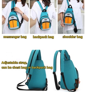 EW-bandolera de pecho personalizada para hombre y mujer, <span class=keywords><strong>bolso</strong></span> cruzado de moda para auriculares - Product Image 6