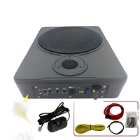Subwoofer Delgado de 12V, Altavoz Activo SPL de 600W, Subwoofer para Debajo del Asiento de Automóvil con Tweeter