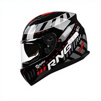 Casque de moto à double lentille RNG pour la conduite de véhicules électriques, utilisation quatre saisons, unisexe, plaqué argent, certifié 3C