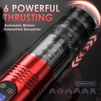 Neue LCD-Display Automatische männliche Mastur batoren mit 10 vibrierenden 6 Schub realistischen Ärmel Maschine Sexspielzeug für Männer Pocket Pussy