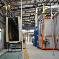 Station de préparation de peinture portable, moteur PLC, roulement, peinture en poudre, four de séchage, cabines de pulvérisation pour ligne de production de revêtements