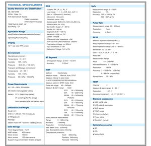 Peralatan medis portabel 12.1 inci, <span class=keywords><strong>Monitor</strong></span> pasien hewan Multiparameter <span class=keywords><strong>ICU</strong></span>, <span class=keywords><strong>Monitor</strong></span> tanda Vital portabel pintar - Product Image 5