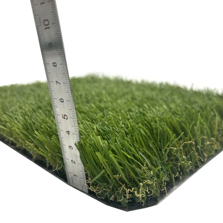 야외 정원 조경 인공 잔디를위한 40MM 두꺼운 현실적인 잔디 합성 잔디 매트