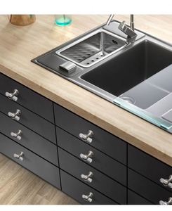 WEKIS Transparent Acrylic Cabinet Handles & Drawer <b>Knobs</b> with Brass Feet for Kitchen Dresser-Modern Durable Eco-Friendly - Product Image 6