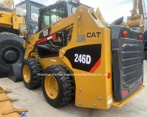 कम कीमत का उपयोग कैटरपिलर 246 छोटे व्हील लोडर 2 टन मशीनरी निर्माण उपकरण बिल्ली 246b 246d लोडर कम घंटे - Product Image 4