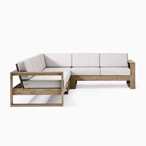 Ensemble de canapés d'extérieur <span class=keywords><strong>en</strong></span> <span class=keywords><strong>teck</strong></span> massif nordique, résistant aux intempéries, meubles de patio pour villa, balcon, jardin et hôtel - Product Image 5