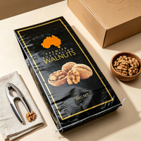 Sac de stockage pour noix, fermeture hermétique, emballage durable en BOPP laminé, imprimé sur mesure pour le marché australien, résistant à l'humidité, 10 kg