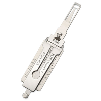 Outil de serrurier TOY2 V2 2-en-1 Lishi en métal durable pour déverrouillage et décodage de serrures de voitures TOY Track