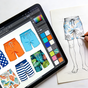 क्लासिक ठोस रंग पुरुषों के बोर्ड शॉर्ट्स आकस्मिक फिट समुद्र तट तैरने के लिए - Product Image 5