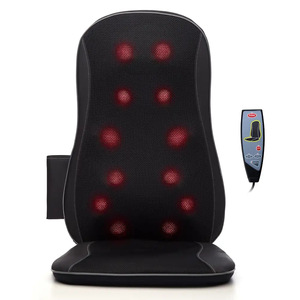 Massage <b>Cushion</b> ITCM-02 Black <b>Back</b> Massage Infrared Kneading Plug-In Home Use - Product Image 2