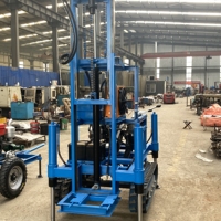 Vente directe d'usine hydraulique Diesel puits d'eau plate-forme de forage mine plate-forme de forage pompe de pulvérisation haute pression pompe à eau roues 150m
