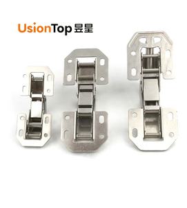 UsionTop 両開き隠しソフトクローズドアヒンジ 金属製 4インチ 油圧ヒンジ キッチン/ワードローブ/家具/キャビネット用 フロッグヒンジ - Product Image 2