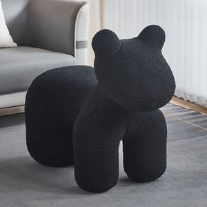 Kids' Sofa Bear Shape Soft <b>Stool</b> For Children's Room Living Room Decor - Product Image 1