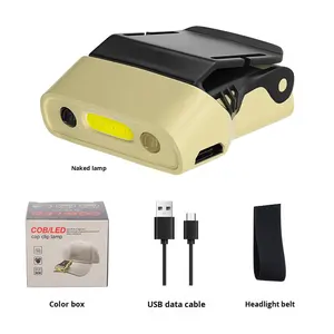 Outdoor IP33 waterdichte LED-koplamp Bewegingssensor USB-oplaadbaar Vermogensniveau-indicator Sterk licht voor nachtvissen Kamperen - Product Image 6