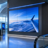 Solución de Pantalla de Video Wall LCD IPS de Pantalla Grande, 500 cd/m de Brillo, para Sala de Control, Centro de Seguridad, Monitoreo