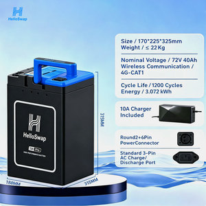 HelloSwap T72G <b>Hub</b> Lithium Swap Batteries Scooter Lithium Ion Batteries LFP 72V40Ah - Product Image 4