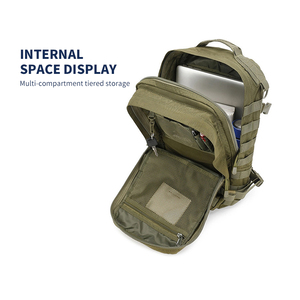 Sivi Ba lô Molle tùy chỉnh ngoài trời không thấm nước 3p ba lô đi bộ đường dài sinh tồn chiến thuật túi ngụy trang săn bắn Cắm trại Ba lô - Product Image 3