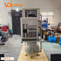VERDES 5Kw 7.5Kw 11Kw 12Bar 15Bar 16Bar 30Bar 5Hp 10Hp Compresseur d'air médical à défilement silencieux sans huile Compresseurs d'air