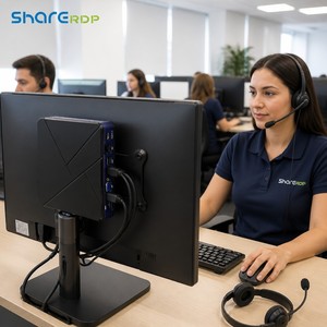 Sharerdp Factory Custom RK3288 Cortex A17 1GB 8GB RDP8.1 HDMI VGA LAN 1000Mbps ARM Quad Core Thin Client Cloud Terminal  คอมพิวเตอร์แบบบางสำหรับเชื่อมต่อคลาวด์  รองรับ RDP8.1  HDMI VGA LAN ความเร็ว 1000Mbps  ใช้ชิปประมวลผล RK3288 Cortex A17  แบบ Quad Core  ผลิตโดย Sharerdp Factory - Product Image 4