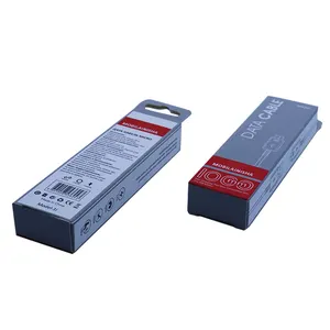 卸売OEM紙箱携帯電話ケーブル接続USBデータラインボックス包装