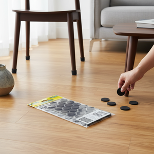 Almohadillas Protectoras de Piso Autoadhesivas de EVA Negras de 24 mm para Patas de Muebles - Product Image 3