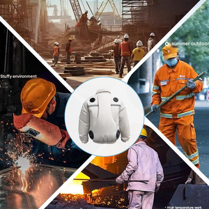 Ropa ligera de semiconductores de refrigeración Peltier para construcción/trabajo en fábrica Ropa de trabajo de larga duración - Product Image 6