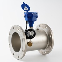 Compteur d'eau ultrasonique numérique industriel haute précision à circuit unique DN200 NB-IoT en acier inoxydable avec RS485, MBus et LoRaWAN