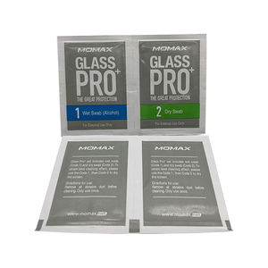 Lingettes de nettoyage polyvalentes Non alcoolisées pré-humidifiées pour lentilles emballées individuellement - Product Image 1