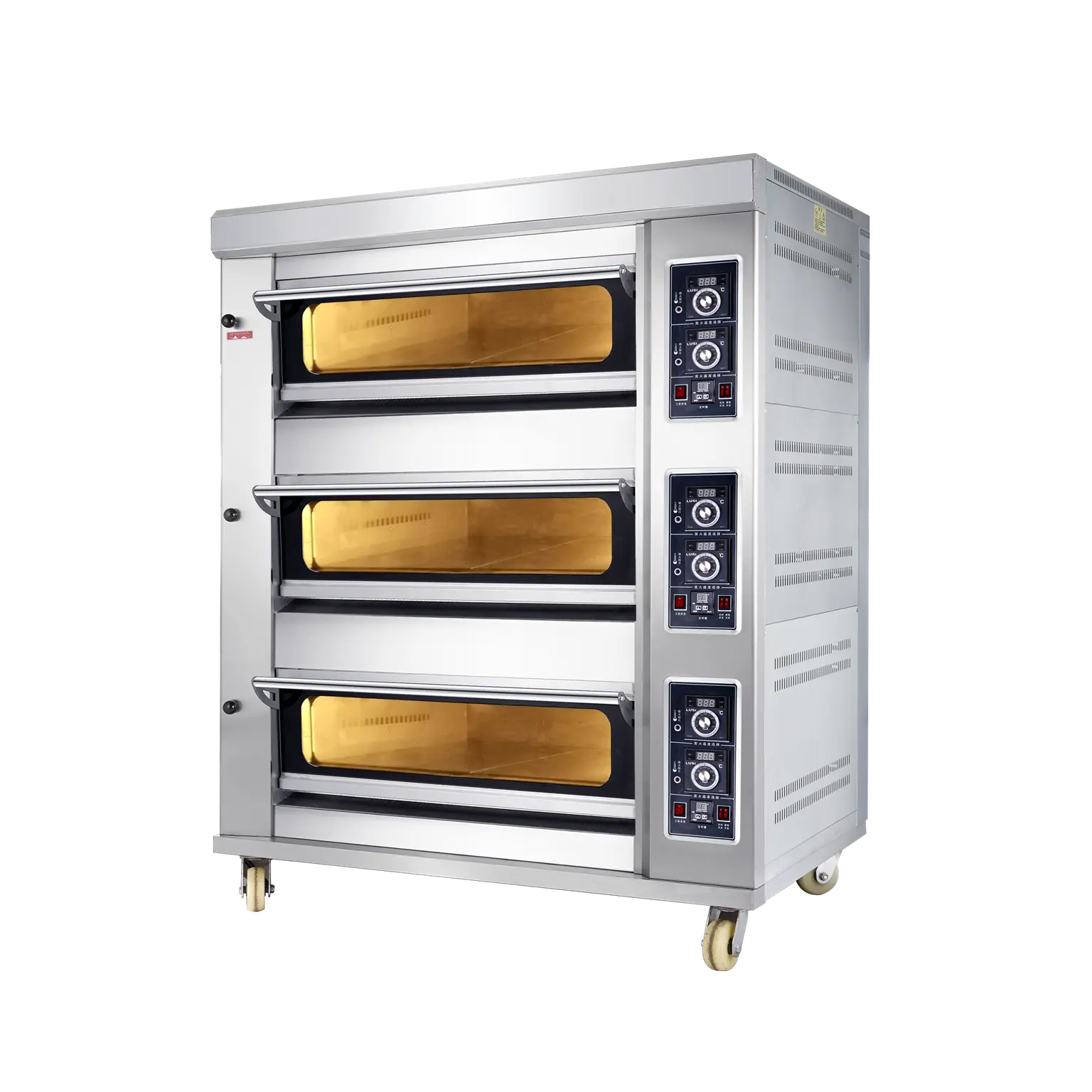 3 колода 6 лотков Коммерческая кухонная газовая духовка оборудование для пекарни духовка для выпечки хлеба торта духовка