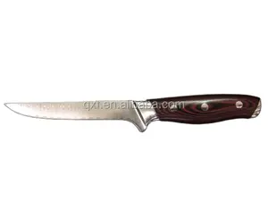 Cuchillo de Damasco de 6 pulgadas y 67 capas, cuchillo para pescado, con mango G10