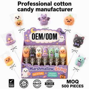 Palomitas de Algodón con Forma de Fantasma y Calabaza para Halloween, Dulces al por Mayor, Certificación Halal, Ideales para Regalos Festivos - Product Image 1