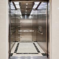 Ascensore Commerciale MRL a Trazione, Cabina in Acciaio Inox, Elevatore per Passeggeri, Ascensore Elettrico per Hotel a 5 Piani, Ascensore per Casa