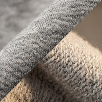 Tissu en molleton français teint 100% coton de haute qualité, 320 g/m², 185 cm extra large, tricoté pour sweats à capuche épais pour garçons