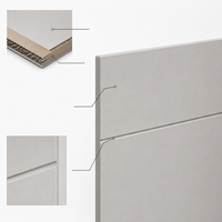 Porte intérieure en composite polymère résistant à l'humidité avec cadre et quincaillerie pour hôtel, appartement, salle de bain