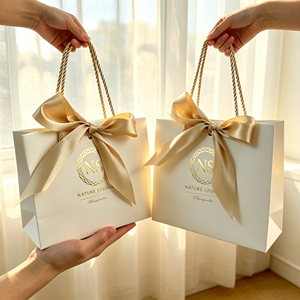 Borse Personalizzate con Logo per Shopping e Imballaggio, con Manici, per Negozi di Abbigliamento e Calzature, Ideali per Piccole Imprese - Product Image 6