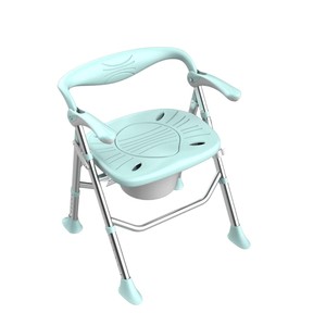 Anti fall shower chair, toilet chair, foldable and adjustable height, special chair for elderly showering - Product Image 1