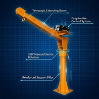 Mini treuil hydraulique électrique 12V avec câble en acier, nouvelle grue pour camionnette, idéal pour les magasins de matériaux de construction, les hôtels et la vente au détail