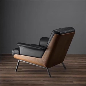 איכות גבוהה נורדי יוקרה נורדית עץ ספה כיסא פנאי לסלון חדר שינה עצלן מבטא יחיד בעיצוב ייחודי מסוגנן - Product Image 5